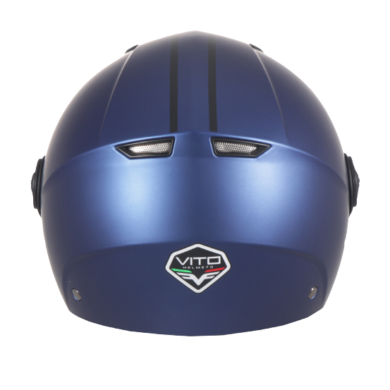 Casque Jet VITO Moda Bleu Mat