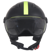 Casque Jet VITO Moda Vert / Noir Mat 2