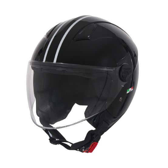 Casque Jet enfant VITO Moda Bambino Noir Brillant
