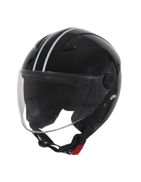 Casque Jet enfant VITO Moda Bambino Noir Brillant