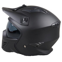 Casque Jet VITO Bruzano Noir Mat (avec visière) 2