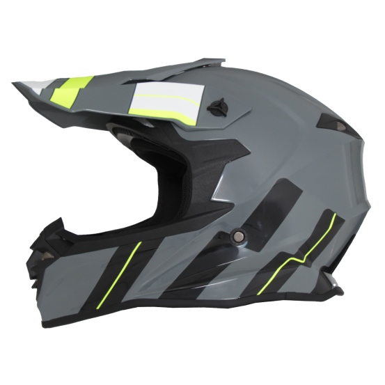 Casque Cross VITO Tivoli Gris Nardo et déco
