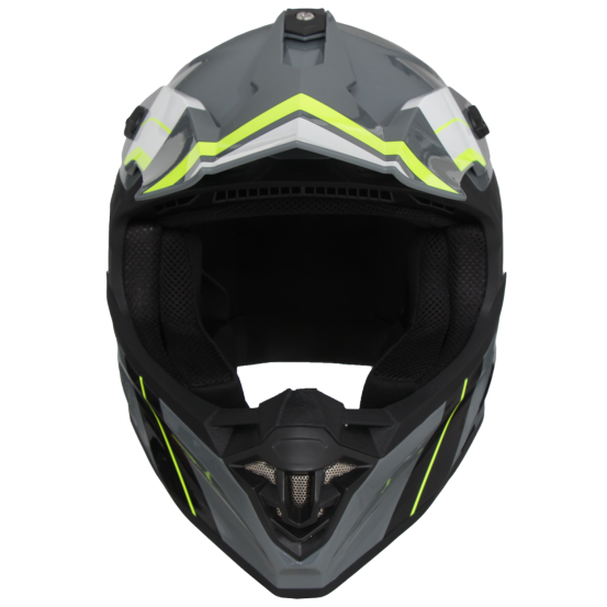 Casque Cross VITO Tivoli Gris Nardo et déco