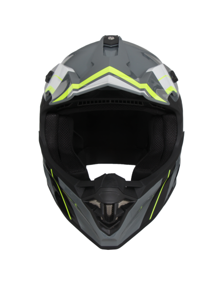 Casque Cross VITO Tivoli Gris Nardo et déco