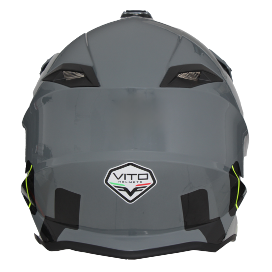 Casque Cross VITO Tivoli Gris Nardo et déco
