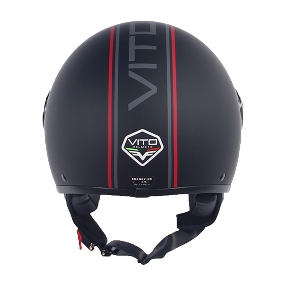 Casque Jet VITO Loreto Fashion Noir Mat