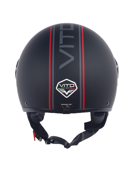 Casque Jet VITO Loreto Fashion Noir Mat