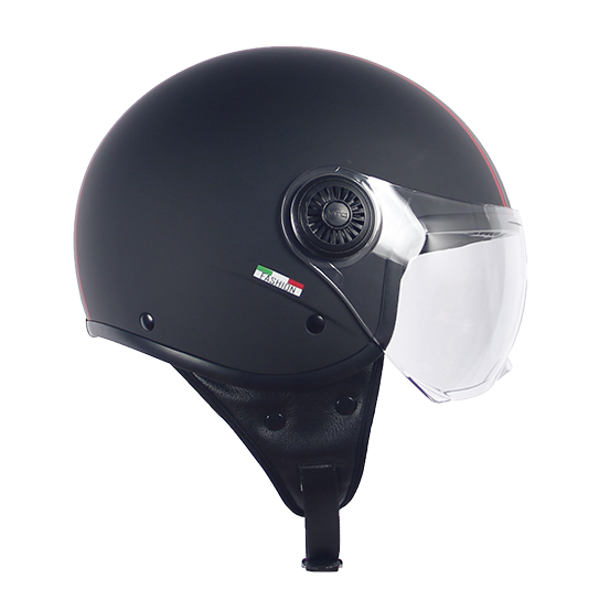 Casque Jet VITO Loreto Fashion Noir Mat