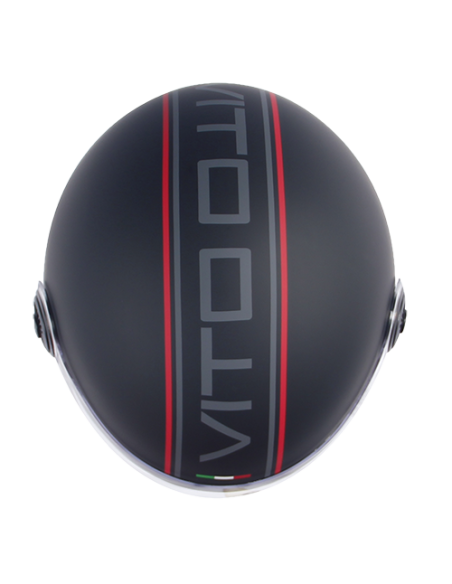 Casque Jet VITO Loreto Fashion Noir Mat