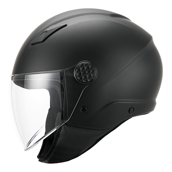 Casque Jet VITO Uno Noir Mat