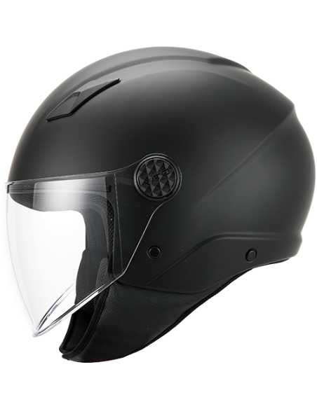 Casque Jet VITO Uno Noir Mat