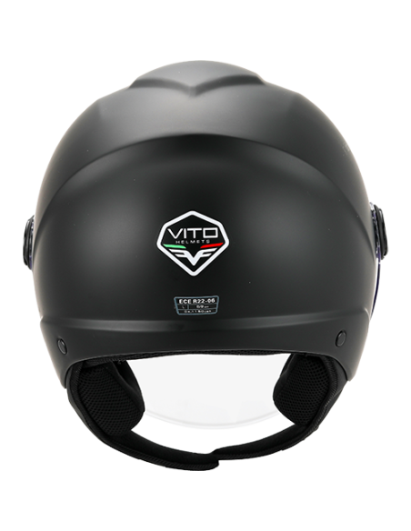 Casque Jet VITO Uno Noir Mat