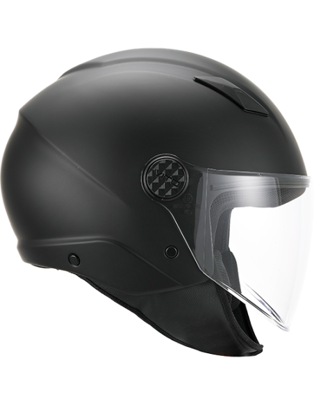 Casque Jet VITO Uno Noir Mat