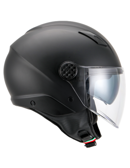 Casque Jet VITO Sarenta Noir Mat (double écran)