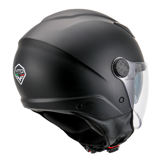 Casque Jet VITO Sarenta Noir Mat (double écran)