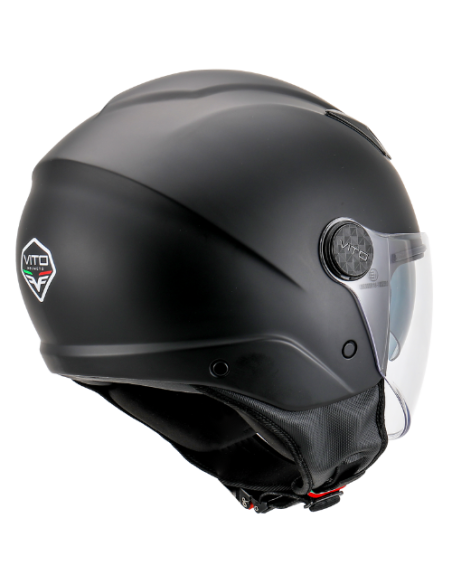 Casque Jet VITO Sarenta Noir Mat (double écran)