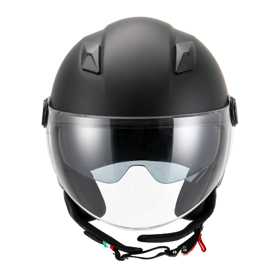 Casque Jet VITO Sarenta Noir Mat (double écran)