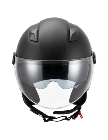 Casque Jet VITO Sarenta Noir Mat (double écran)