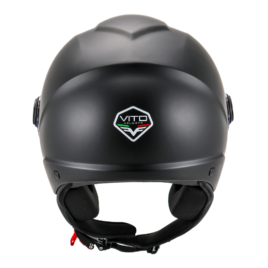 Casque Jet VITO Sarenta Noir Mat (double écran)