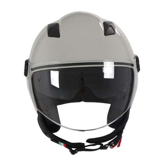 Casque Jet VITO Sarenta Blanc cassé (double écran)