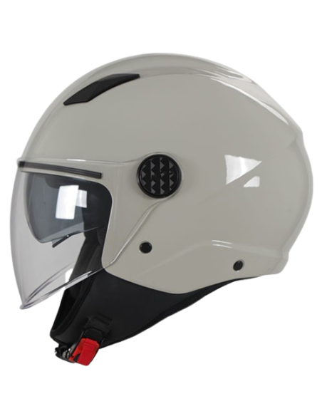 Casque Jet VITO Sarenta Blanc cassé (double écran)