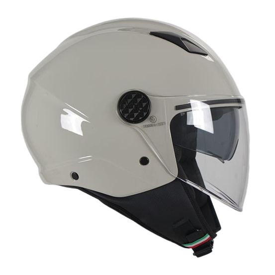 Casque Jet VITO Sarenta Blanc cassé (double écran)