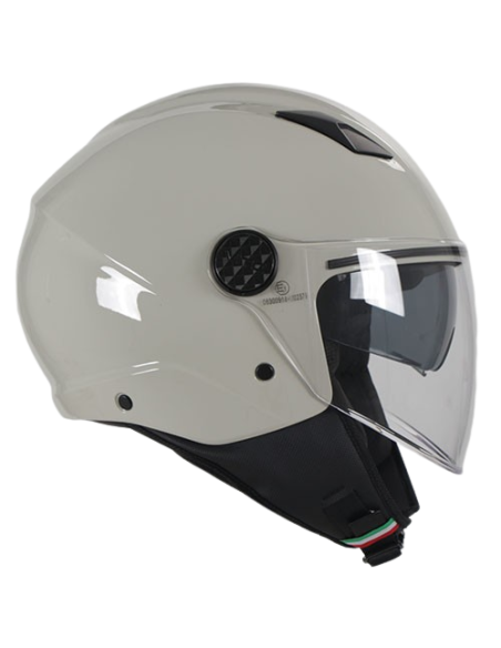 Casque Jet VITO Sarenta Blanc cassé (double écran)