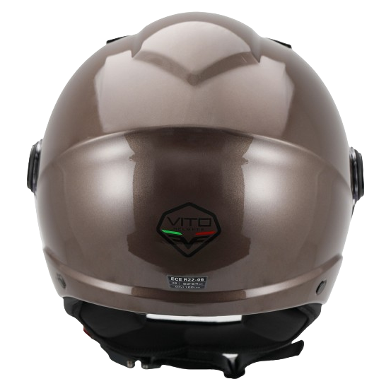Casque Jet VITO Sarenta Bronze (double écran)