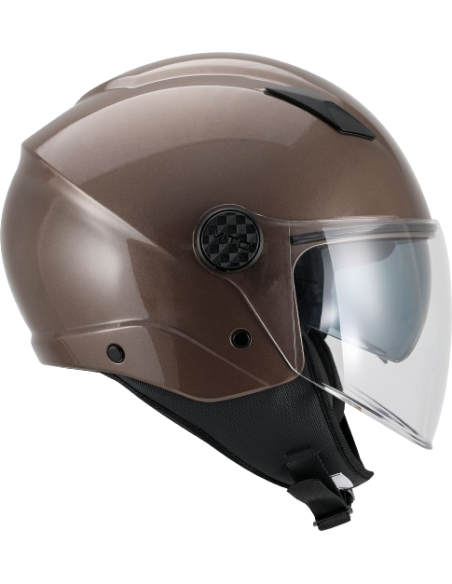 Casque Jet VITO Sarenta Bronze (double écran)