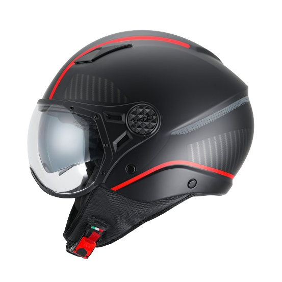 Casque Jet VITO Lavori Noir et déco