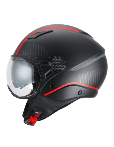 Casque Jet VITO Lavori Noir et déco