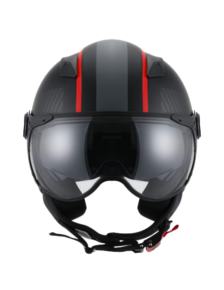 Casque Jet VITO Lavori Noir et déco