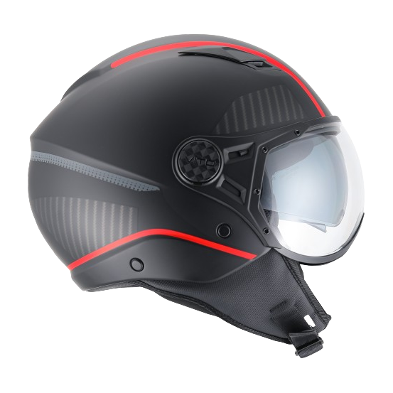 Casque Jet VITO Lavori Noir et déco