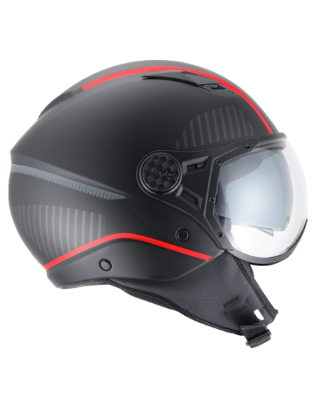 Casque Jet VITO Lavori Noir et déco