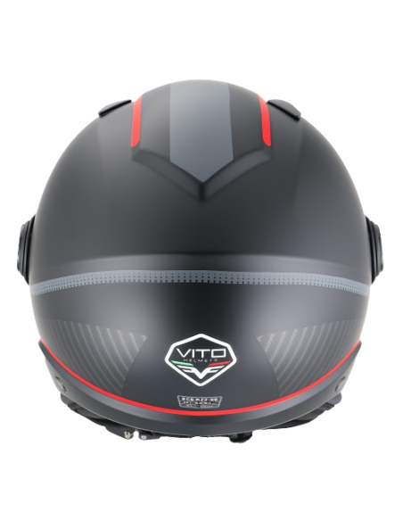 Casque Jet VITO Lavori Noir et déco