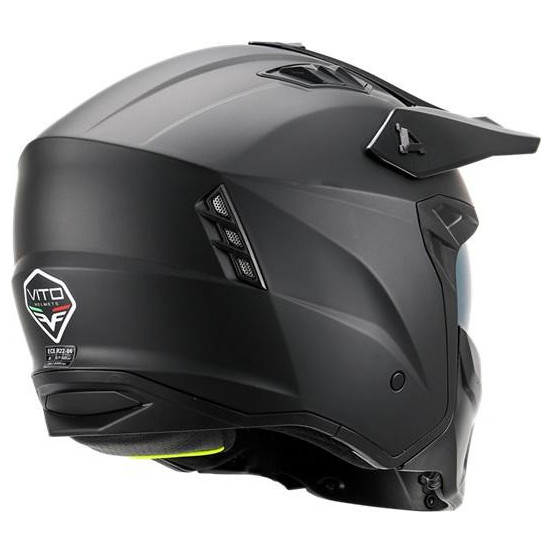 Casque Jet VITO Predator Noir Mat