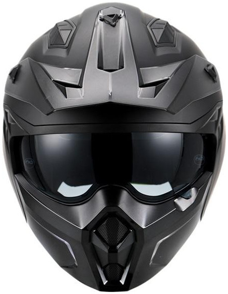 Casque Jet VITO Predator Noir Mat