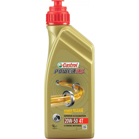 Huile moteur CASTROL 4T Power RS 20W50 1 Litre