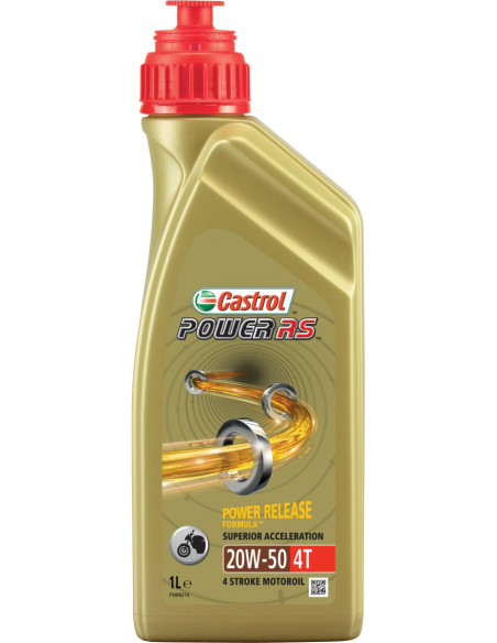 Huile moteur CASTROL 4T Power RS 20W50 1 Litre