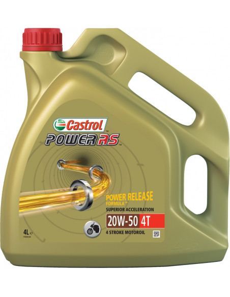 Huile moteur CASTROL 4T Power RS 20W50 4 Litres