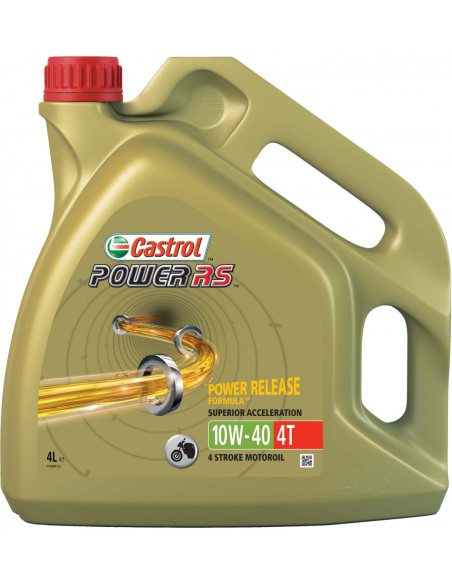 Huile moteur CASTROL 4T Power RS 10W40 4 Litres