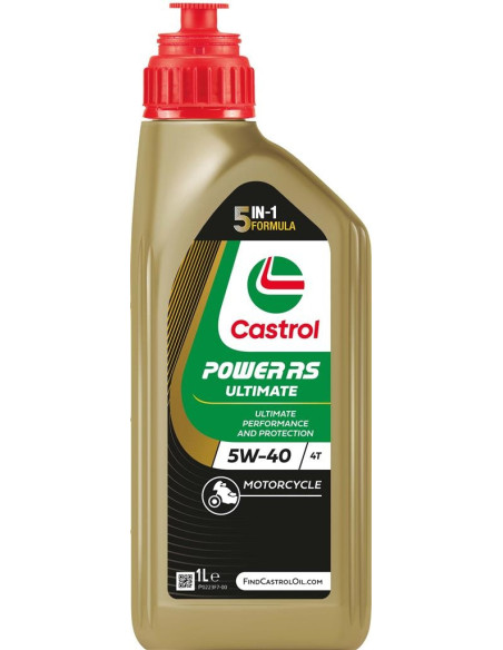Huile moteur CASTROL 4T Power RS Ultimate 5W40 1 Litre