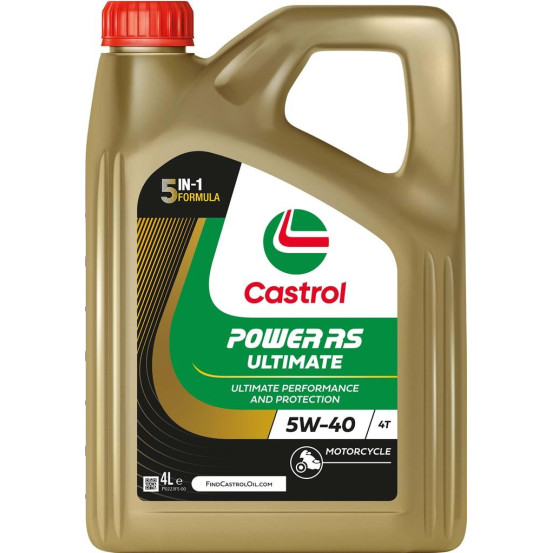 Huile moteur CASTROL 4T Power RS Ultimate 5W40 4 Litres