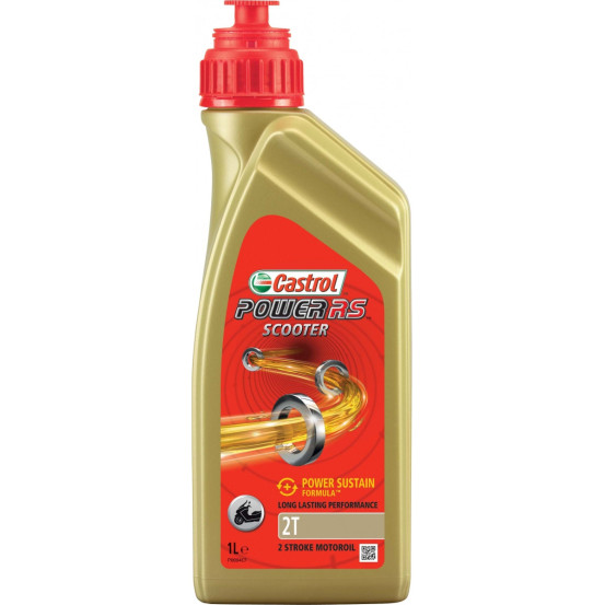 Huile moteur CASTROL 2T Power RS Scooter 1 Litre