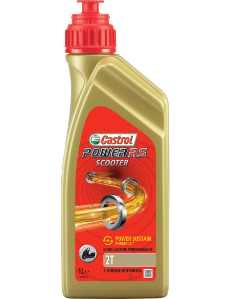 Huile moteur CASTROL 2T Power RS Scooter 1 Litre