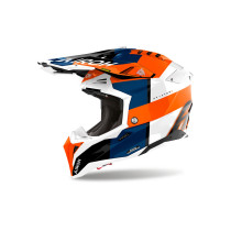 Casque cross Airoh Aviator 3 Monarch - Orange