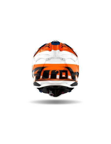 Casque cross Airoh Aviator 3 Monarch - Orange
