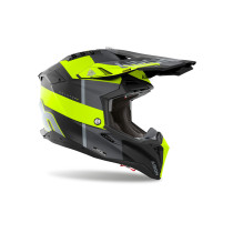 Casque cross Airoh Aviator 3 Monarch - Jaune Mat 2