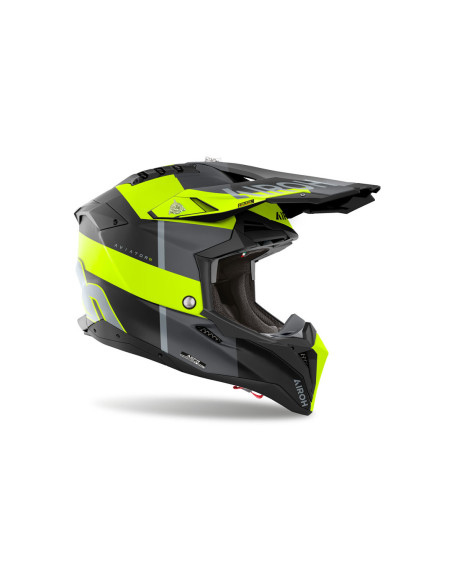 Casque cross Airoh Aviator 3 Monarch - Jaune Mat