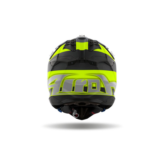 Casque cross Airoh Aviator 3 Monarch - Jaune Mat